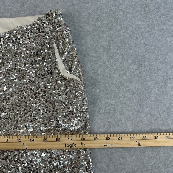 Cable & Gauge Sequin Jogger WMNS S Champagne Statement Pants Sparkle Glamour - Picture 11 of 14